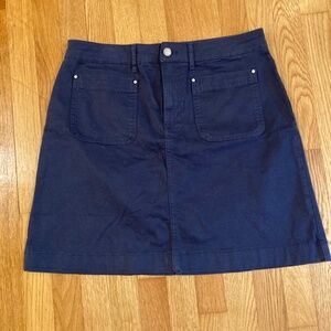Boden Size 10R navy mini skirt